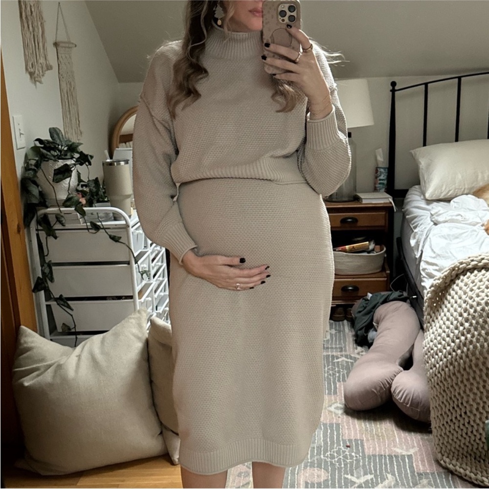 Free People Cream Midi Dress